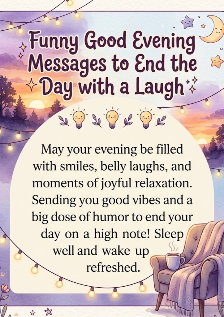 funny-good-evening-messages-to-end-the-day-with-a-laugh